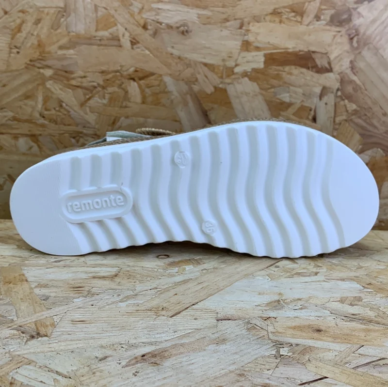 Remonte Mode-Plateau-Sandale für Damen – Beige