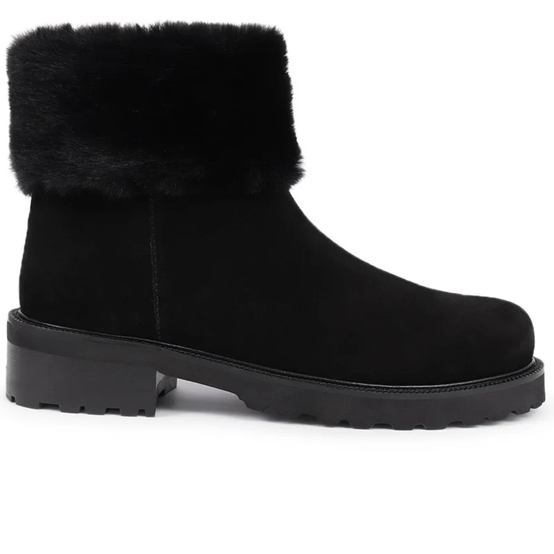 Manda Leather Ankle Boots - MANDA / 325 855 - Black