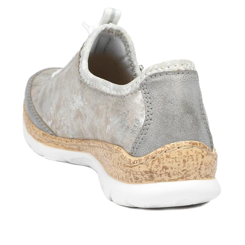 Rieker Bungee Lace & Zip Trainers - RKR43007 / 328 772 - Grey