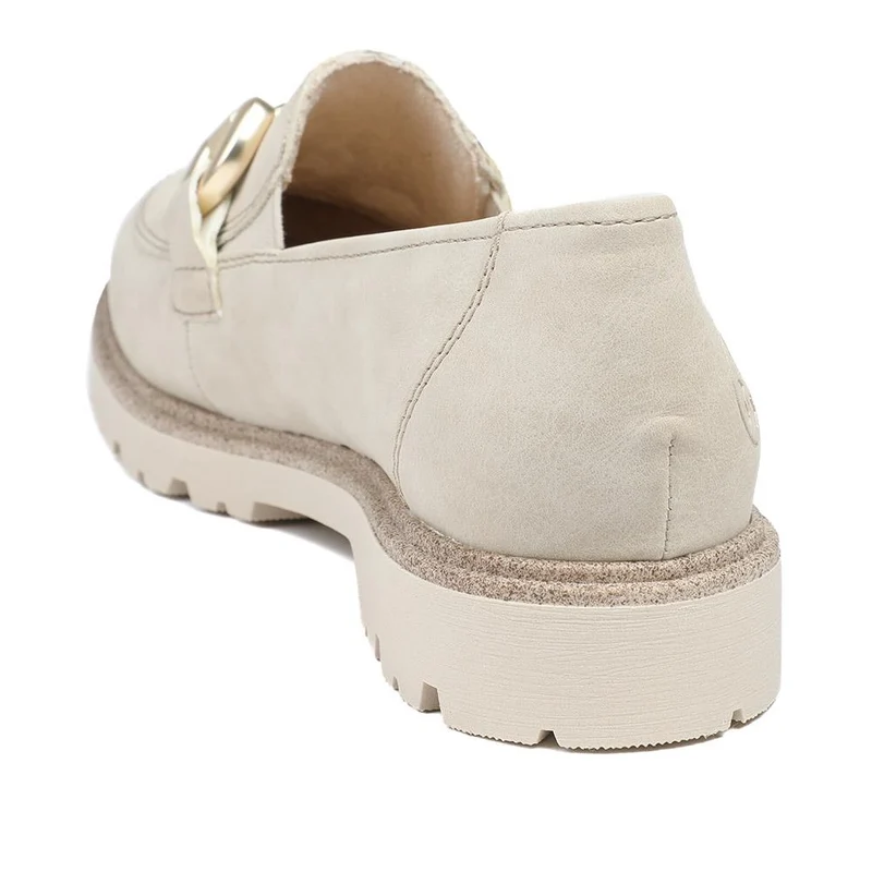 Rieker Grip Sole Buckle Moccasins - RKR43521 / 328 764 - Beige