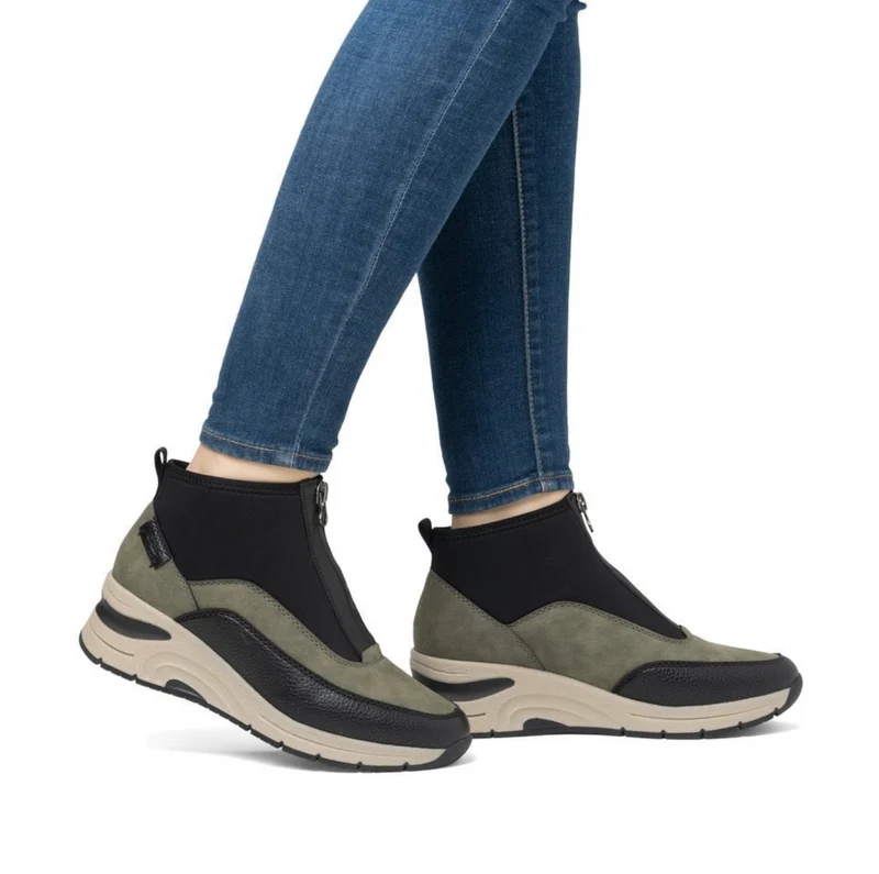 Rieker Fashion-Stiefelette für Damen – Grün