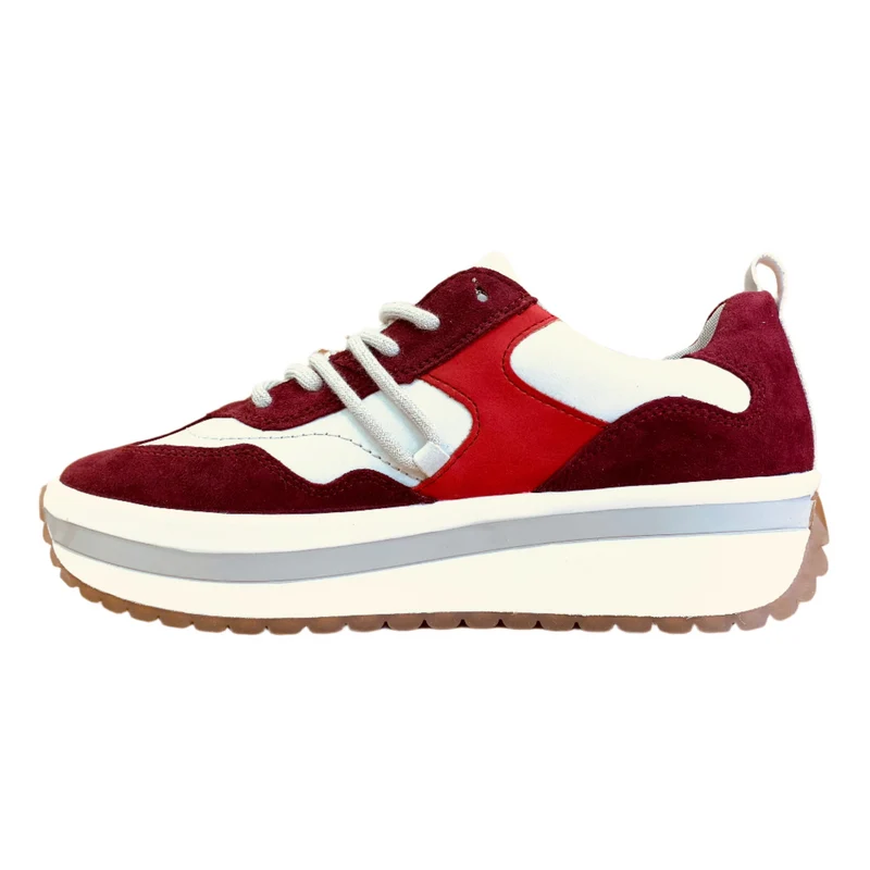 Rieker Damen-Sneakers „Evolution“ aus Leder - Rot