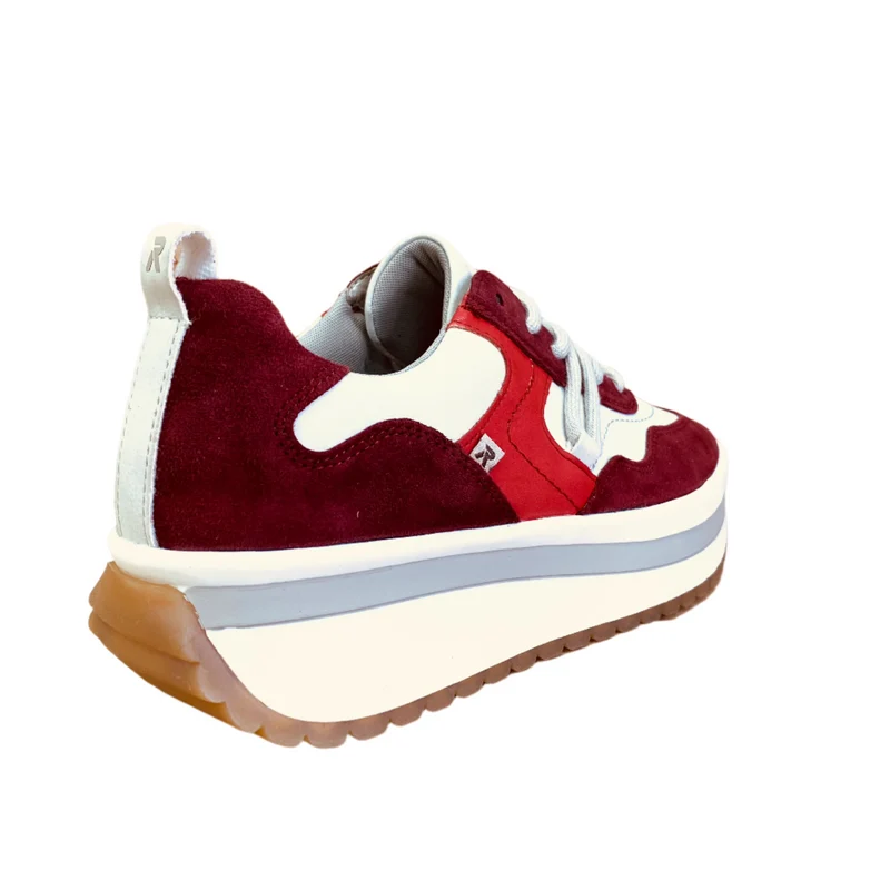 Rieker Damen-Sneakers „Evolution“ aus Leder - Rot