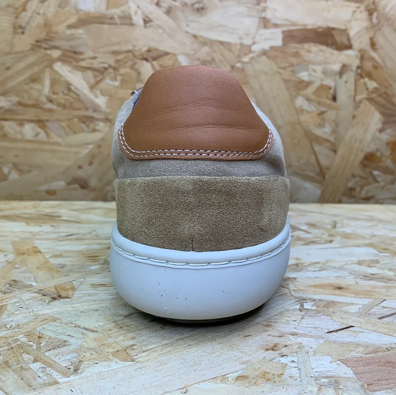 On Foot Herren-Ledersneaker – Hellbraun