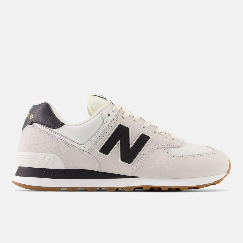 New Balance Herren 574 Fashion Trainer – Weiß / Grau