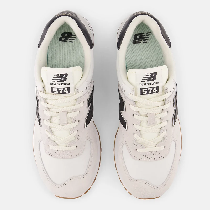 New Balance Herren 574 Fashion Trainer – Weiß / Grau