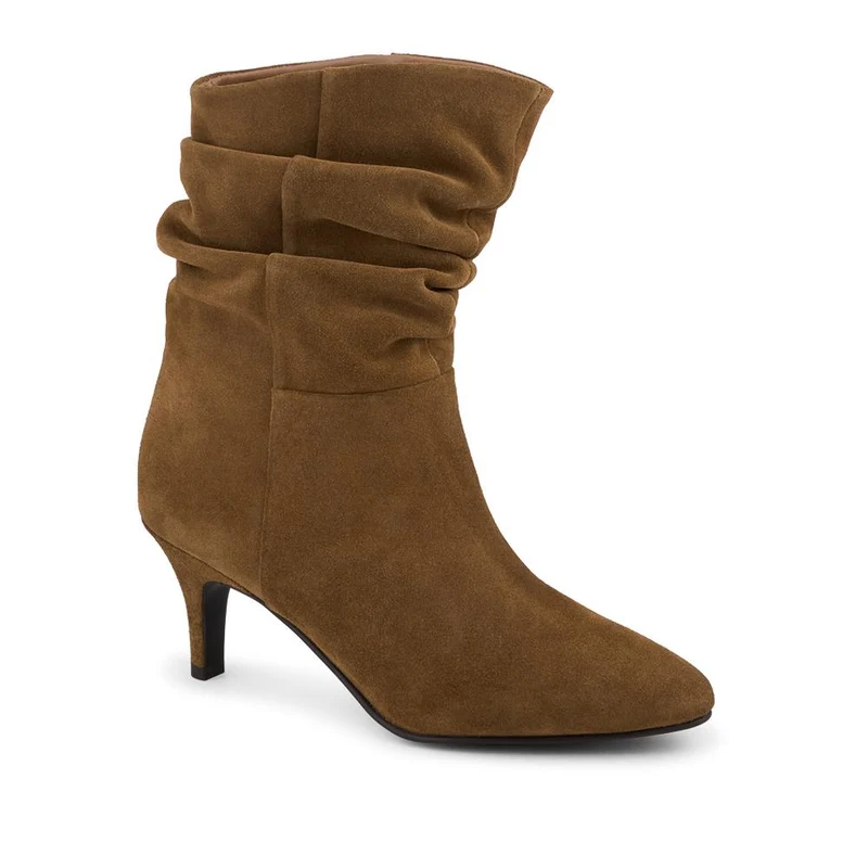 Kathryn Slouch Leather Ankle Boots - KATHRYN / 328 085