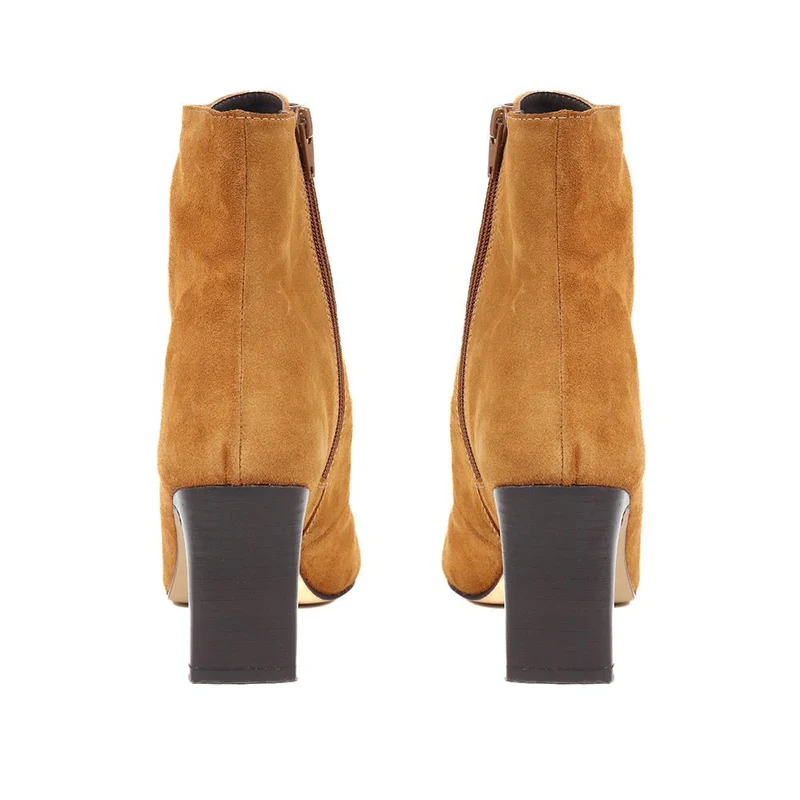 Lorah Leather Lace-Up Boots - LORAH / 324 248 - Cognac