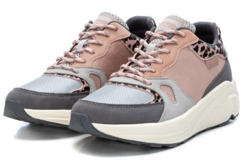 Refresh Modischer Damen-Sneaker – Rosa/Grau