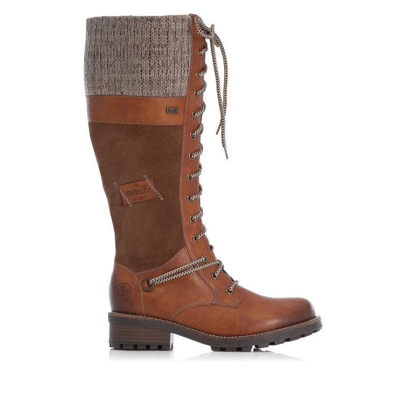 Rieker Damenmode Hohe Lederstiefel - Braun