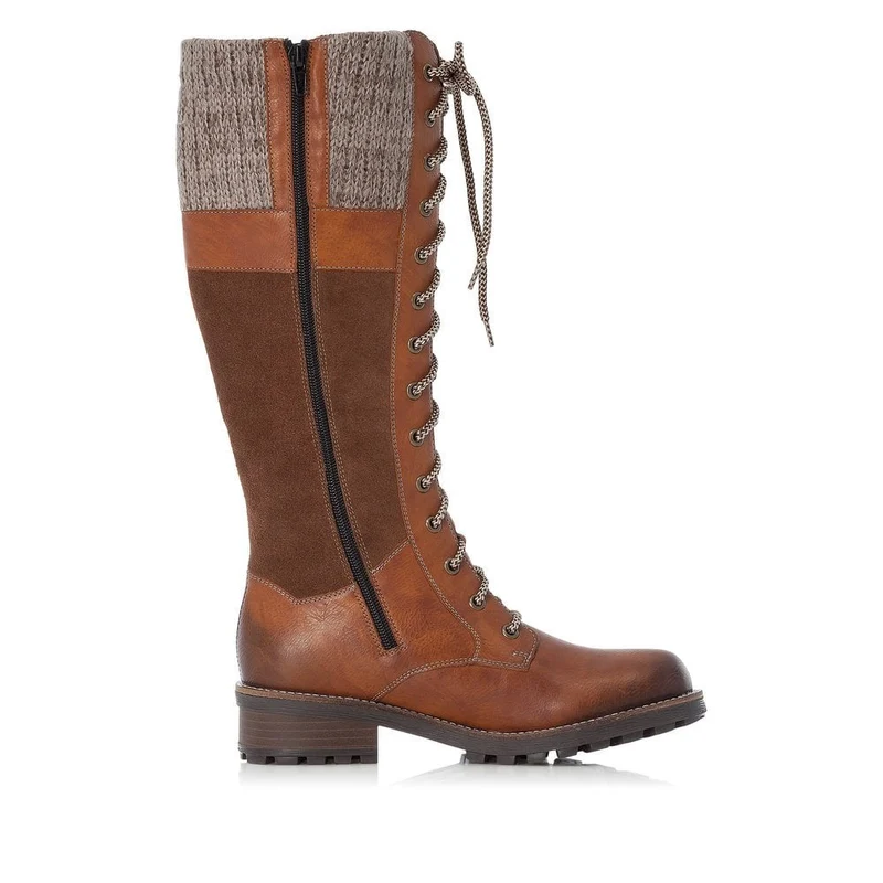 Rieker Damenmode Hohe Lederstiefel - Braun
