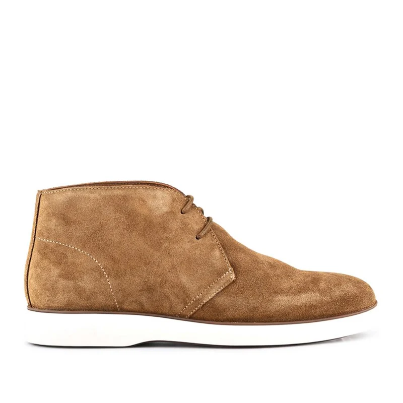 Demetrio Suede Leather Boots - DEMETRIO / 328 070 - Tan Suede
