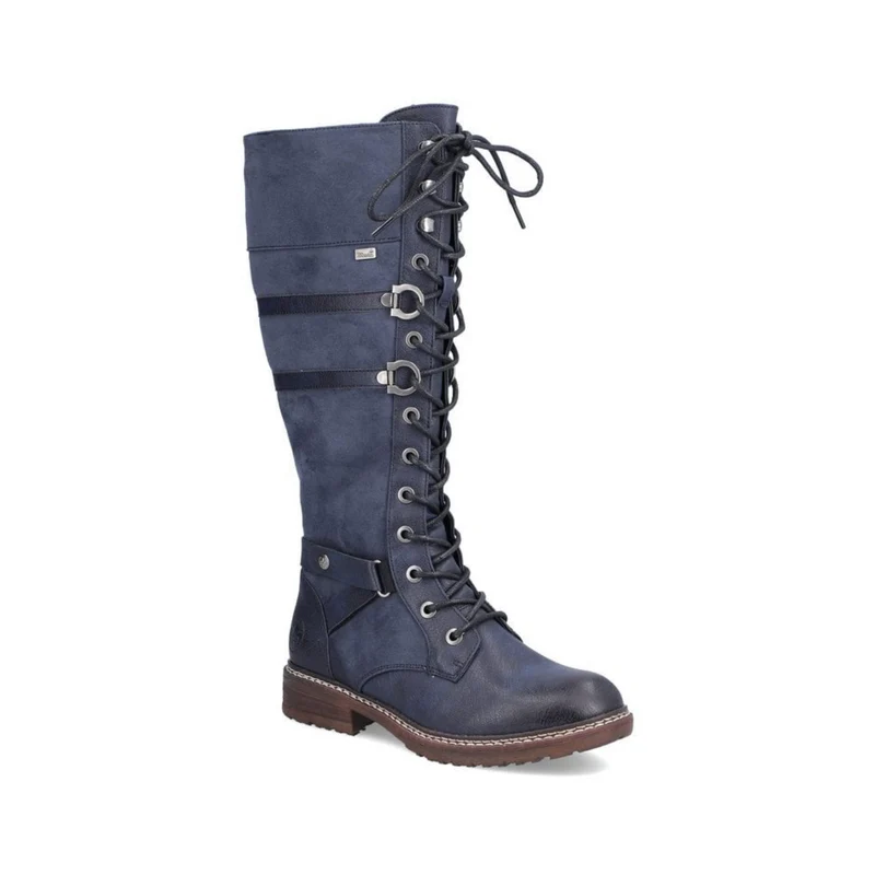 Rieker Hohe Stiefel mit Fleecefutter für Damen - Blau