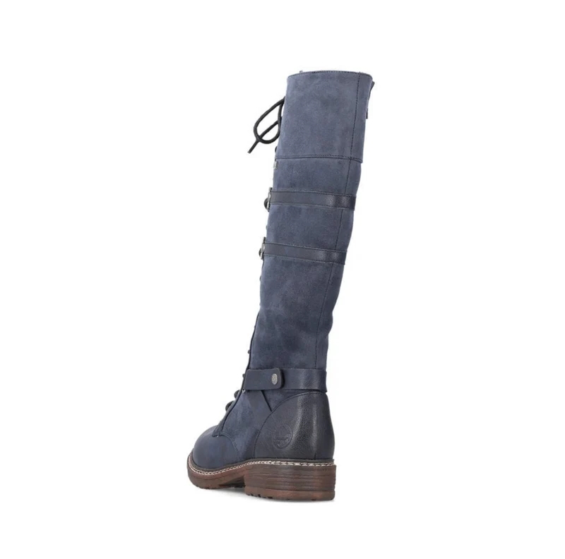 Rieker Hohe Stiefel mit Fleecefutter für Damen - Blau
