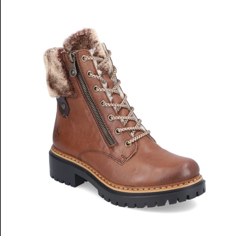 Rieker Stiefelette mit Fleecefutter für Damen - Braun