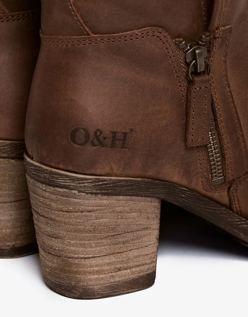 Oak & Hyde East Side Cesar Leder-Knöchelbuch für Damen – Braun