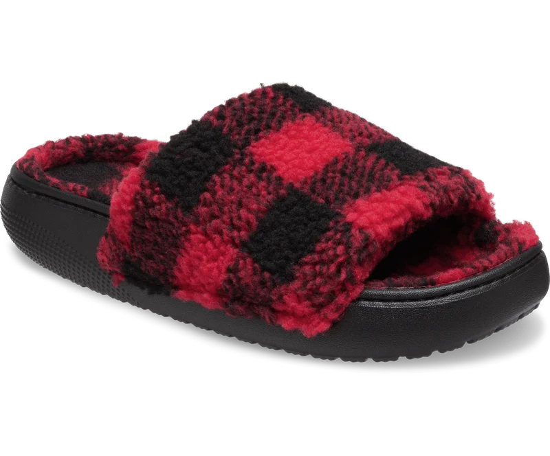 CROCS Klassische Unisex-Slipper mit Buffalo-Karomuster