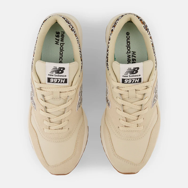 New Balance Damen 997H Fashion Sneaker - Sand / Leopardenmuster