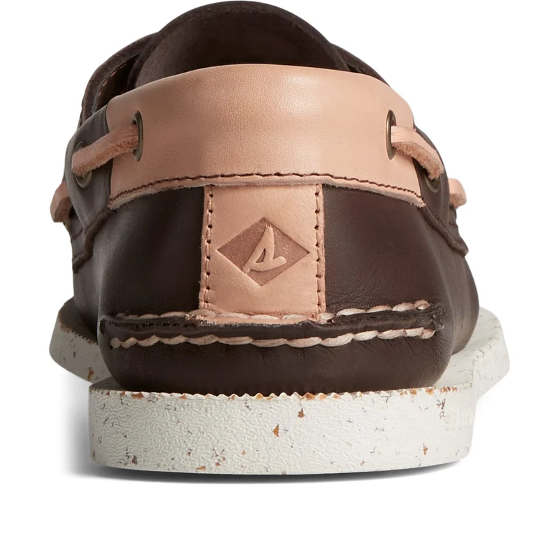 Sperry Herren A/O 2-Eye Veg Re-Tan Leder Bootsschuhe - Schokolade