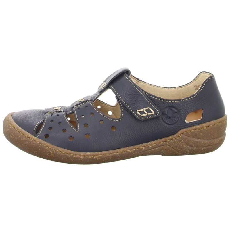 Rieker Slipper/Kletthalbschuh luftdurchlässig (durchbrochenes/geflochtenes Obermaterial)