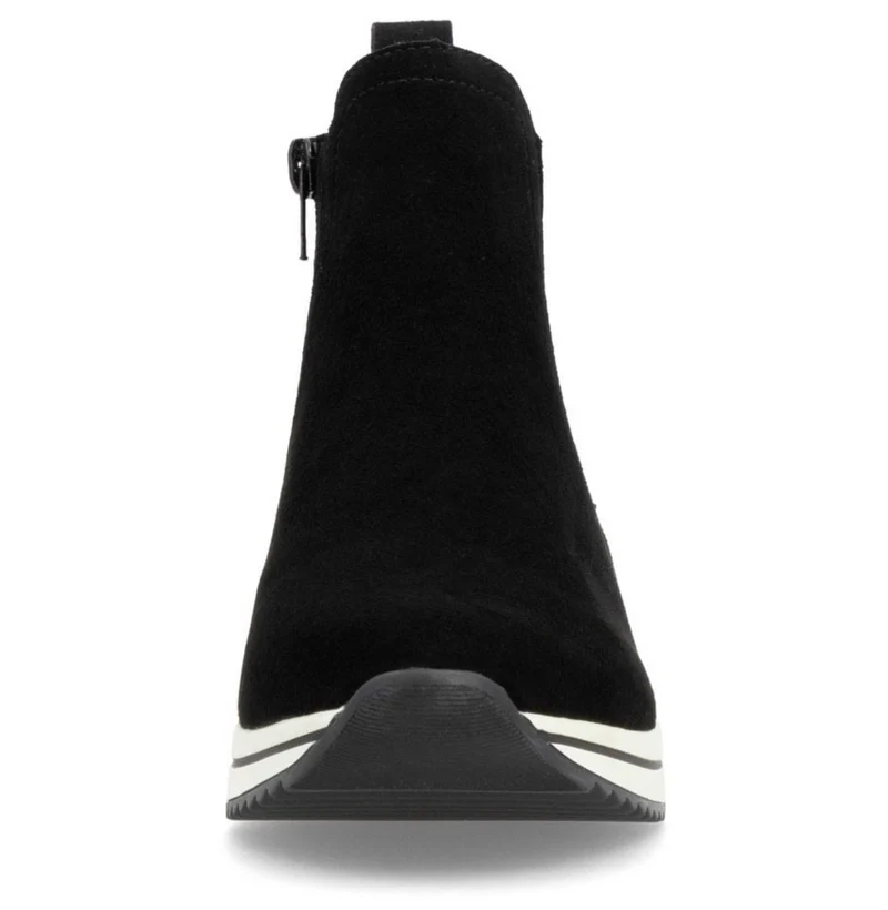 Remonte Stiefelette aus Wildleder für Damen - Schwarz