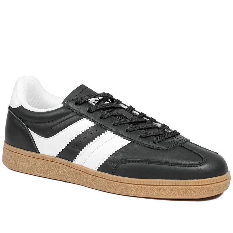 Casual Leather Lace Up Trainers - DINGX43002 / 329 045