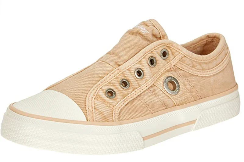 S.Oliver Damen Slip-On-Sneaker – Pfirsich / Weiß