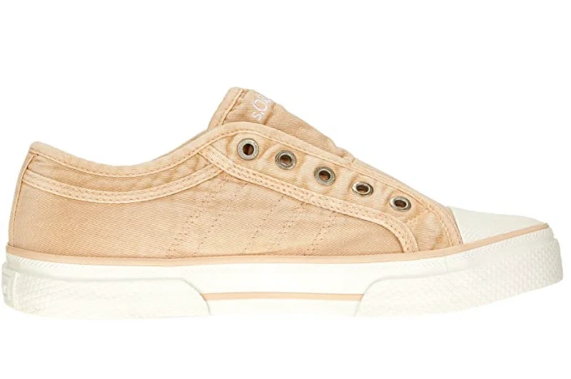 S.Oliver Damen Slip-On-Sneaker – Pfirsich / Weiß
