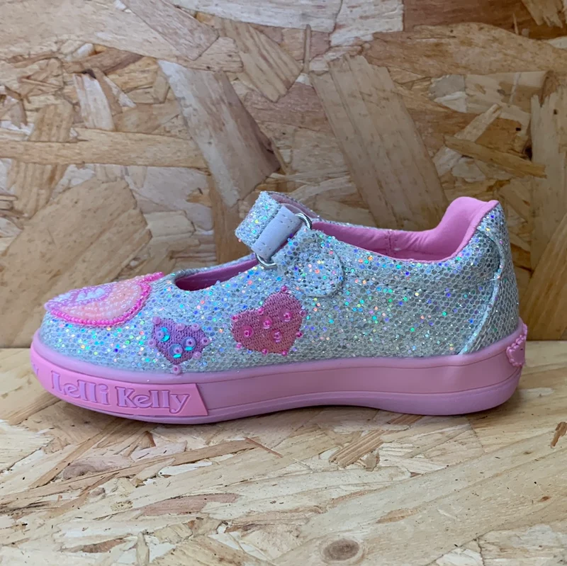 Lelli Kelly Cressida-Schuh für Kinder – Silberglitter