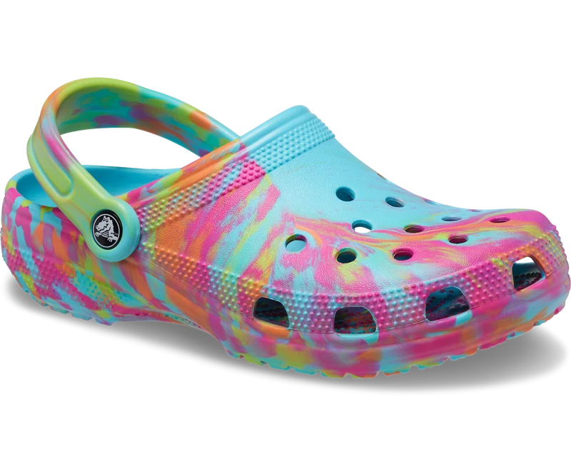 Crocs Klassischer Unisex-Marmor-Clog – Neptun