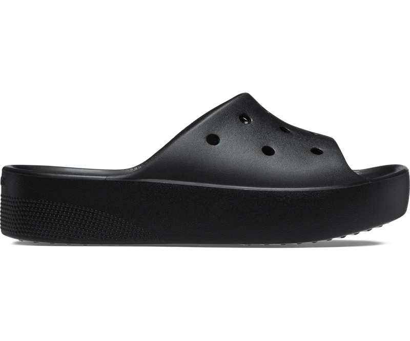 Crocs Klassische Unisex-Plateaurutsche – Schwarz