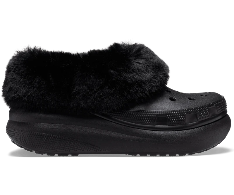 Crocs Unisex Furever Crush Clog - Schwarz