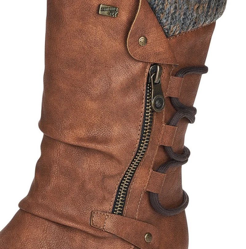 Remonte Wadenhohe Stiefel mit Fleecefutter für Damen - Braun