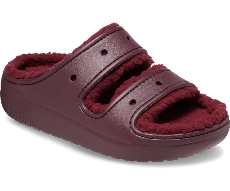 Crocs Unisex Klassische Cozzzy Sandale - Dunkle Kirsche
