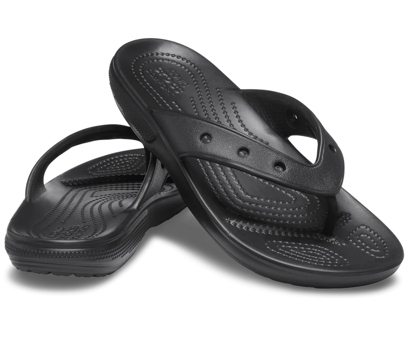 Crocs Klassischer Unisex-Flip-Flop – Schwarz