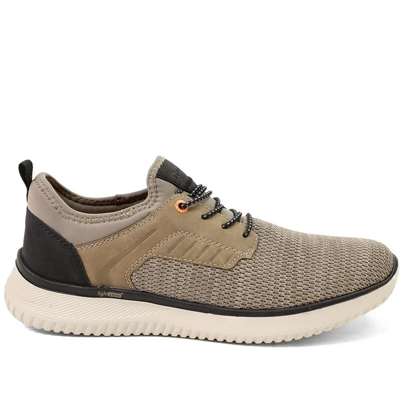 Rieker Lace Up Low Top Trainers - RKR43514 / 328 774 - Light Grey