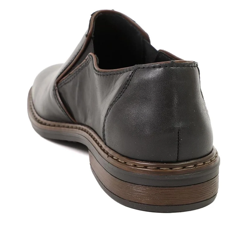 Rieker Smart Leather Slip On Shoes - RKR43511 / 328 970 - Black