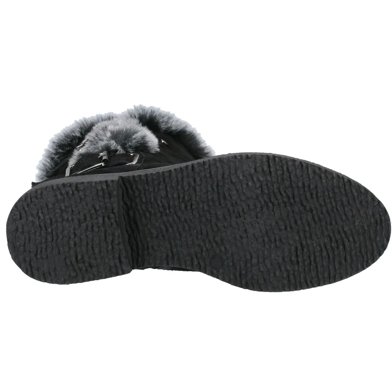 Hush Puppies Weite Stiefel „Megan“ aus Wildleder für Damen - Schwarz