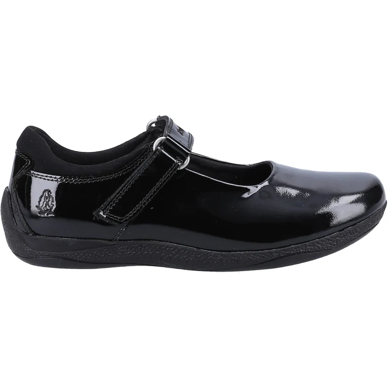 Hush Puppies Schulschuhe Marcie aus Lackleder für Mädchen – Schwarz