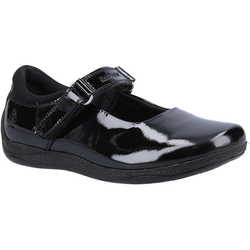 Hush Puppies Schulschuhe Marcie aus Lackleder für Mädchen – Schwarz