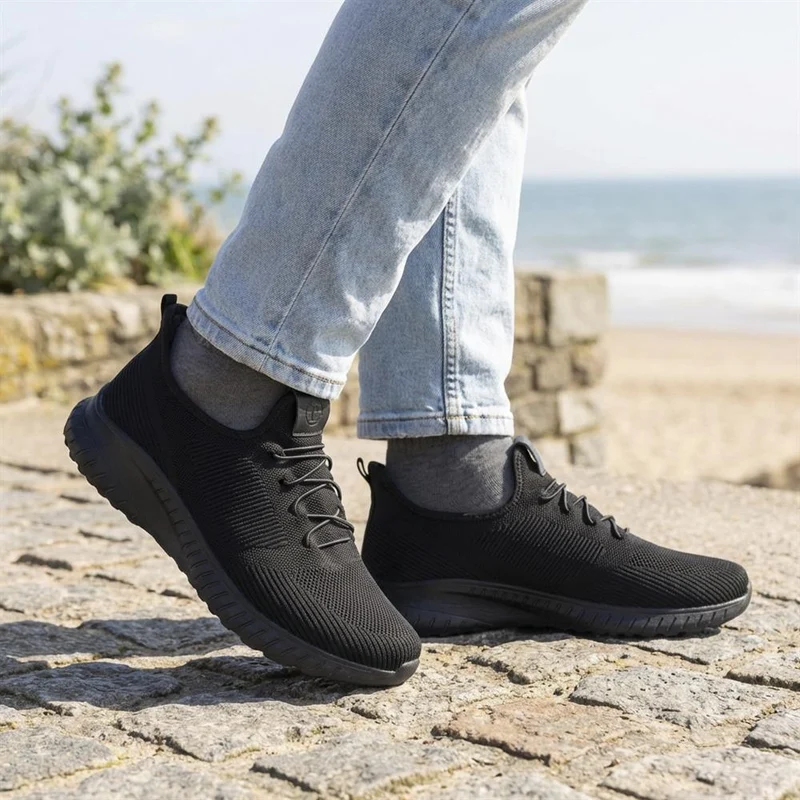 Easy Step In Wide Fit Trainers - BOJIE41004 / 326 872 - Black