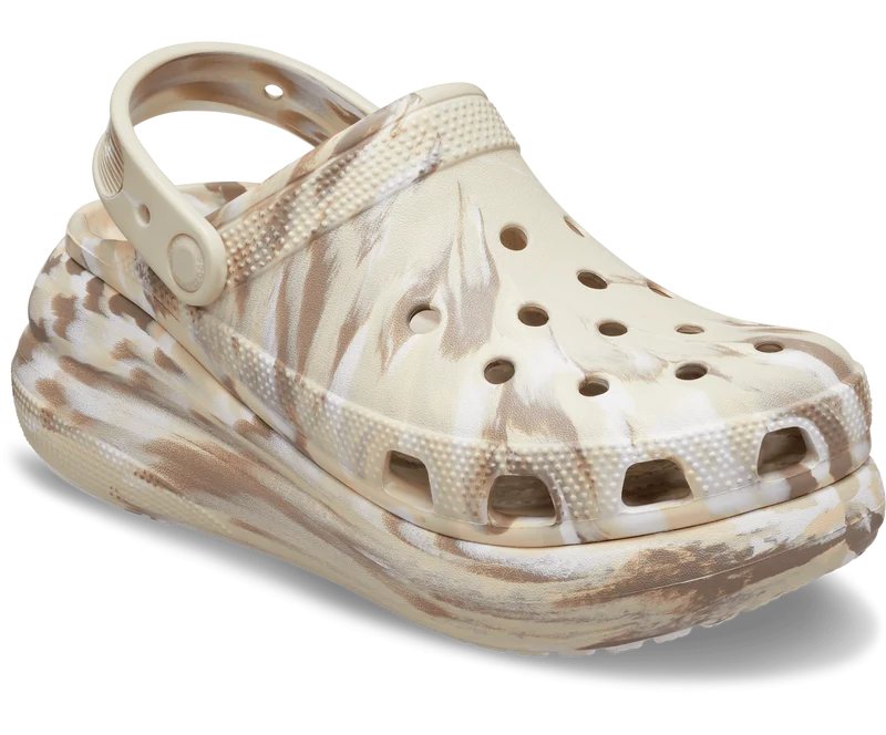 Crocs Unisex Classic Marbled Crush Clog – Knochen