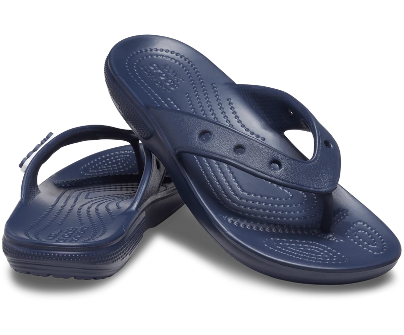 Crocs Klassischer Unisex-Flip-Flop – Marineblau
