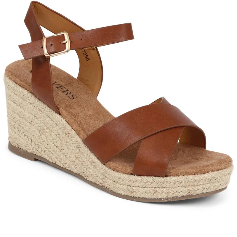Lightweight Wedge Espadrilles - WBINS37095 / 323 624 - Tan