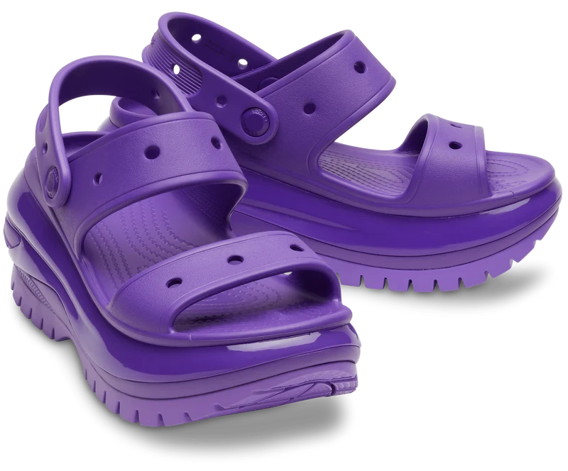 Crocs Unisex Mega Crush Sandale – Neonlila