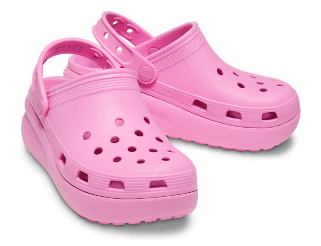 Crocs Klassischer Cutie-Plateau-Clog für Kinder – Taffy Pink