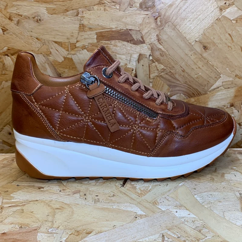 Carmela Mode-Sneaker aus Leder für Damen – Kamel
