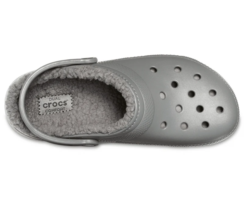 Crocs Unisex-Klassiker Lined Clog - Schiefergrau / Rauch