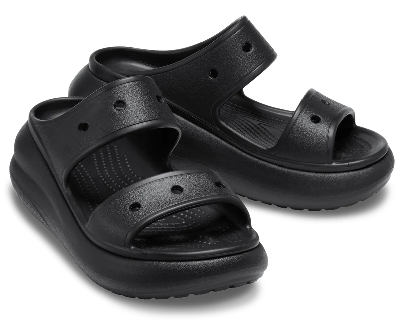 Crocs Unisex Classic Crush Sandale – Schwarz