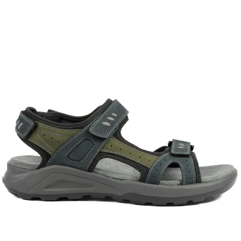 Dual Fasten Comfort Sandals - DDIN43008 / 329 102 - Navy Blue-Green